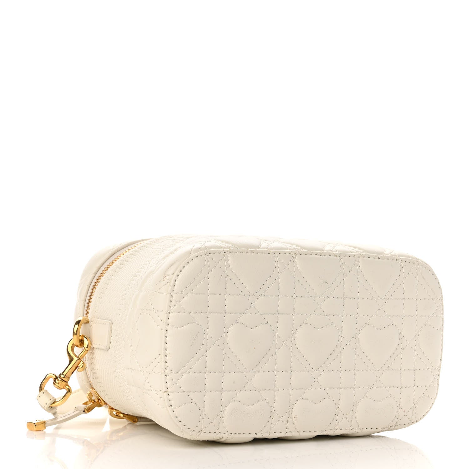 Christian Dior Lambskin Cannage DiorAmour Small Diortravel Vanity Case Latte 4 of 9