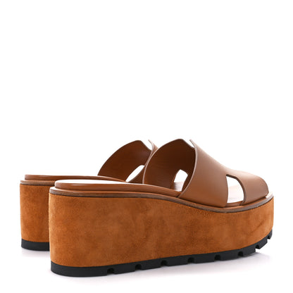 Hermes Calfskin Suede Eze 30 Sandals 37 Naturel 4 of 8