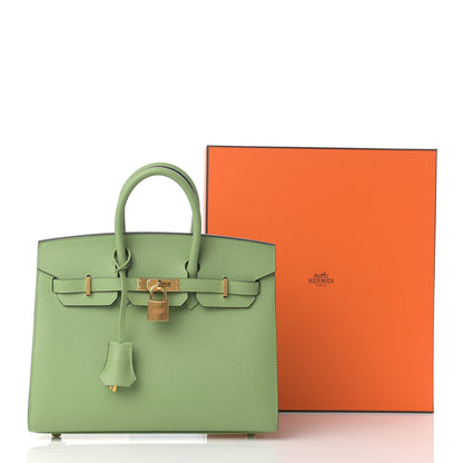 Hermes Epsom Birkin Sellier 25 Vert Criquet 11 of 11