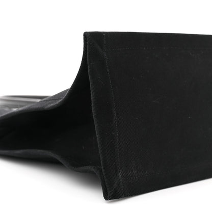 Saint Laurent Linen Calfskin Rive Gauche Tote Black 9 of 13