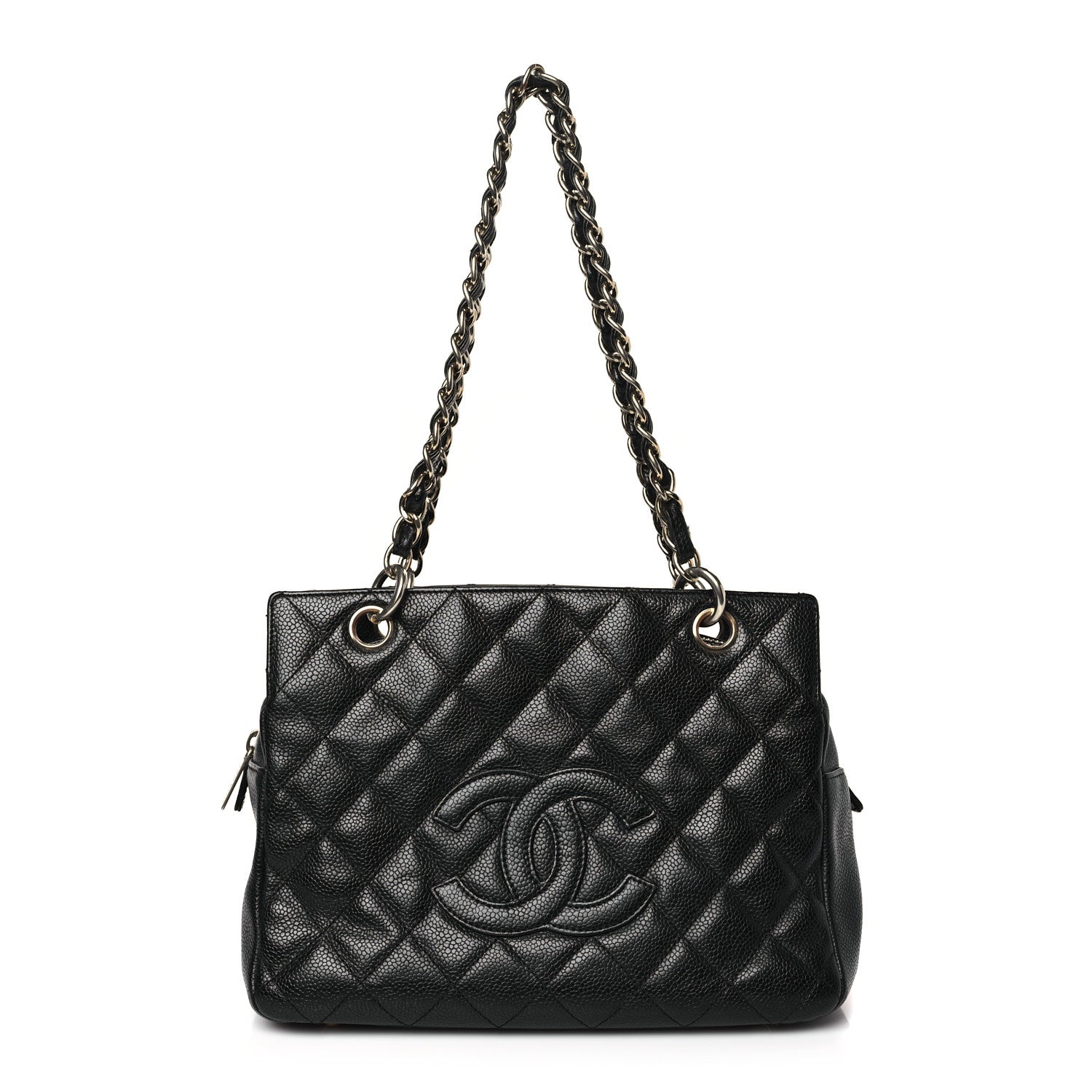 Chanel Caviar Quilted Petit Timeless Tote PTT Black 1 of 8