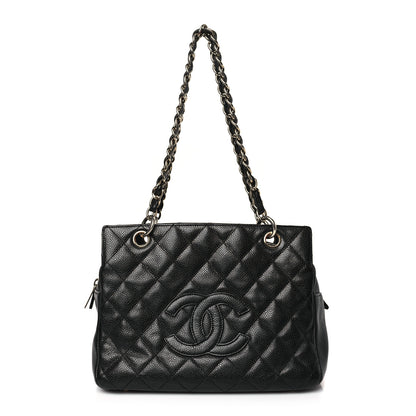 Chanel Caviar Quilted Petit Timeless Tote PTT Black 1 of 8