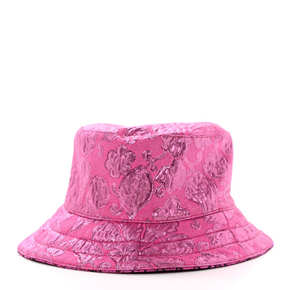 Gucci Canvas Lame GG Monogram Reversible Bucket Hat Fuxia Pink 8 of 14