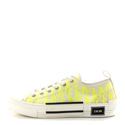 Christian Dior Technical Canvas Oblique Mens B23 Low Top Sneaker 43 Yellow 1 of 10