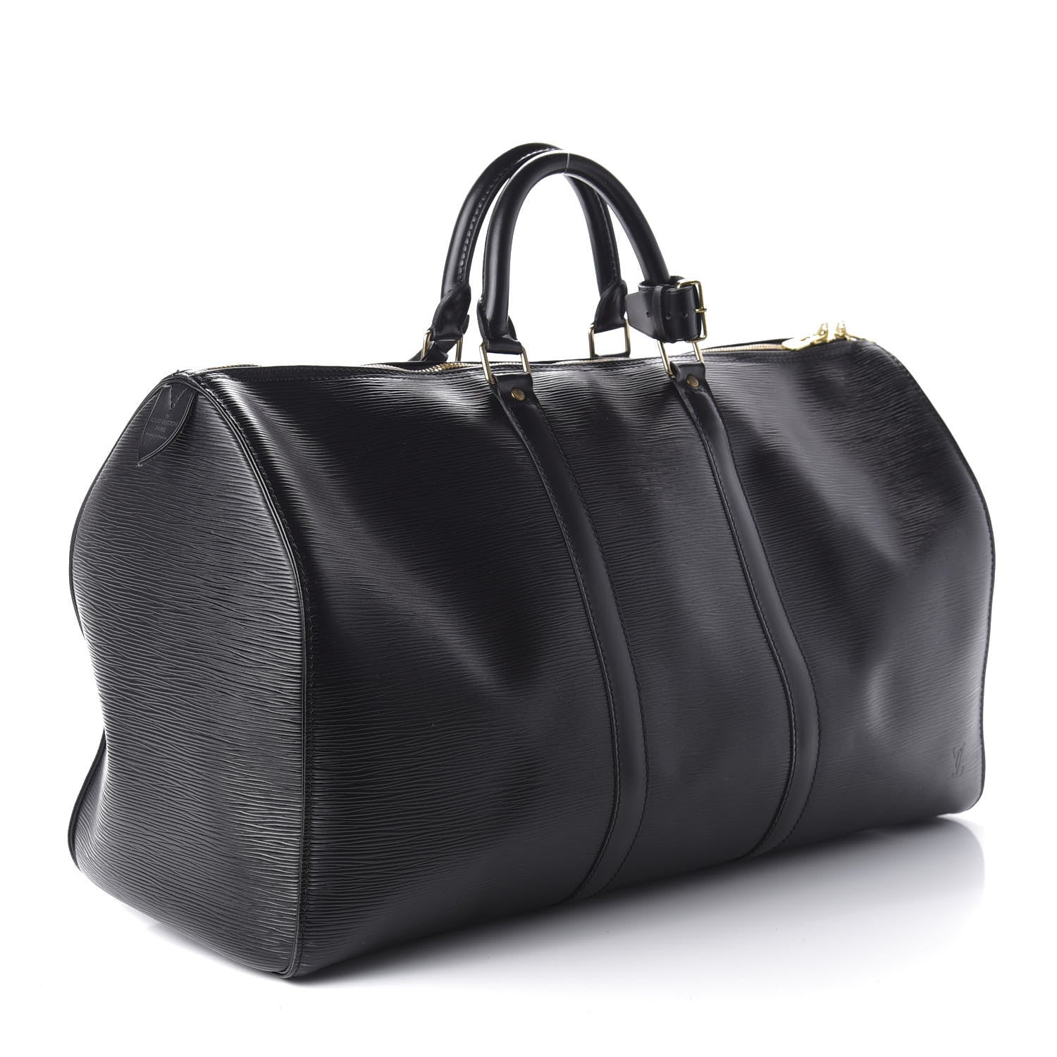 Louis Vuitton Epi Keepall 50 Black 2 of 9
