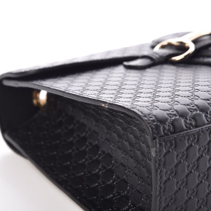 Gucci Microguccissima Medium Emily Chain Shoulder Bag Black 11 of 15