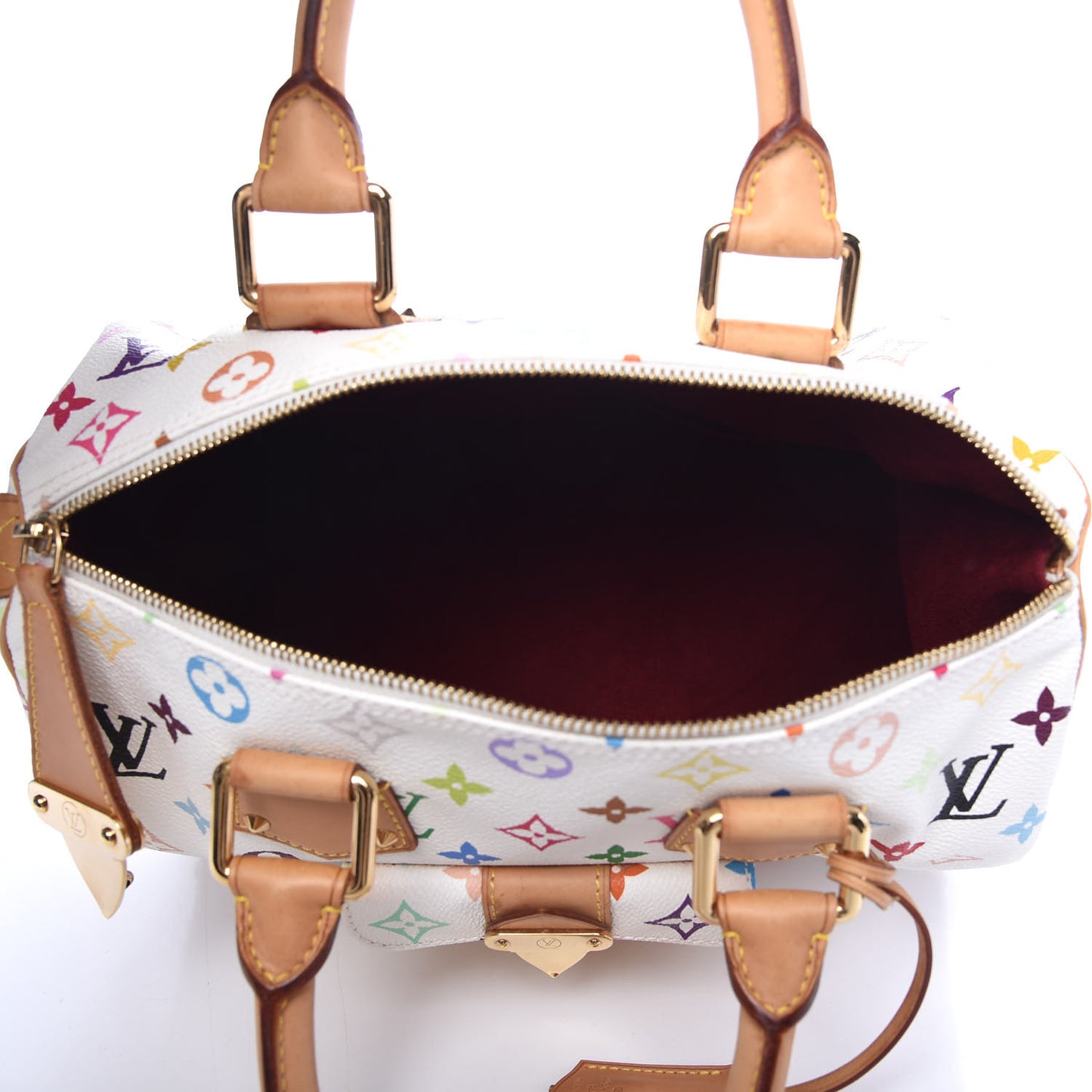 Monogram Multicolor Speedy 30 White