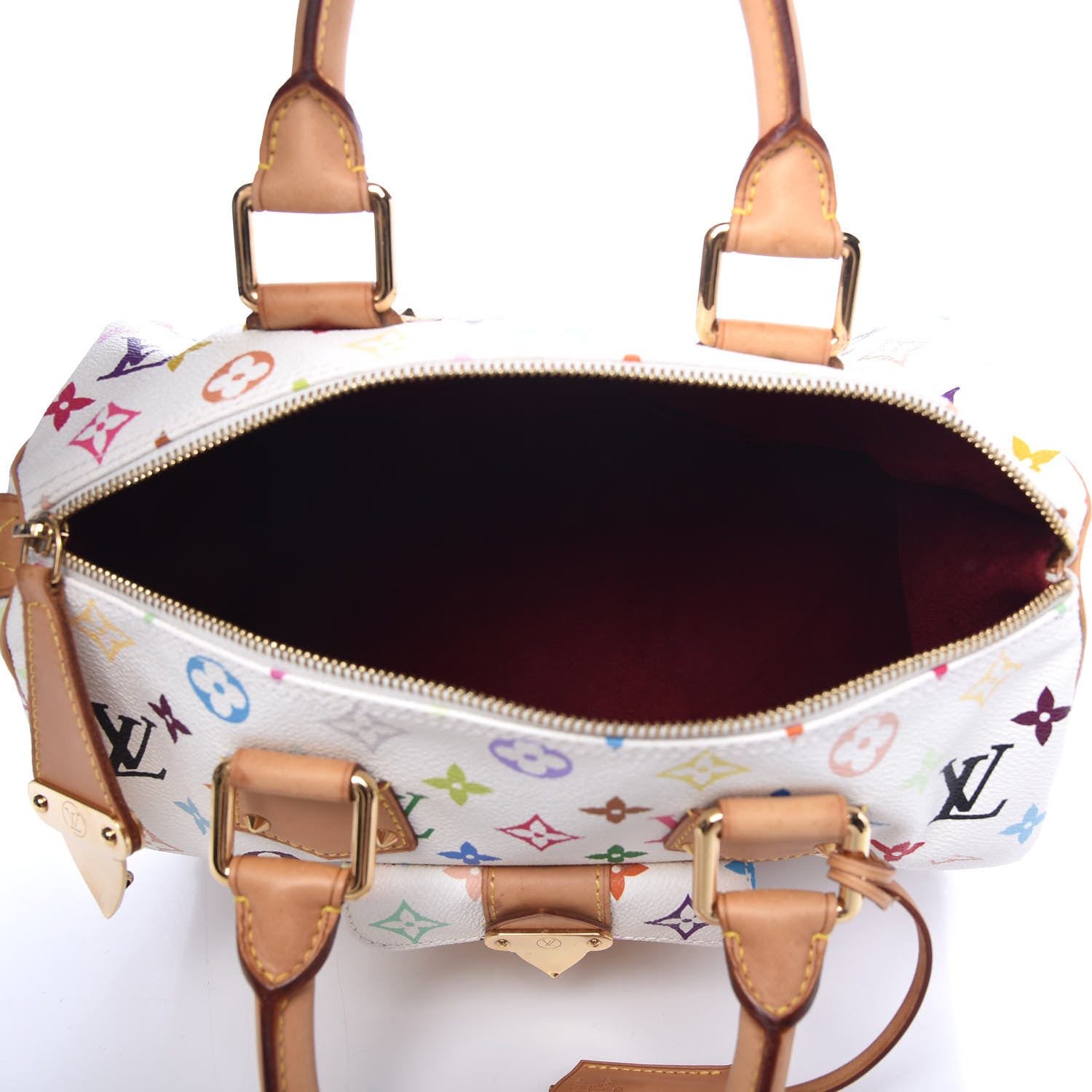 Louis Vuitton Monogram Multicolor Speedy 30 White 5 of 8