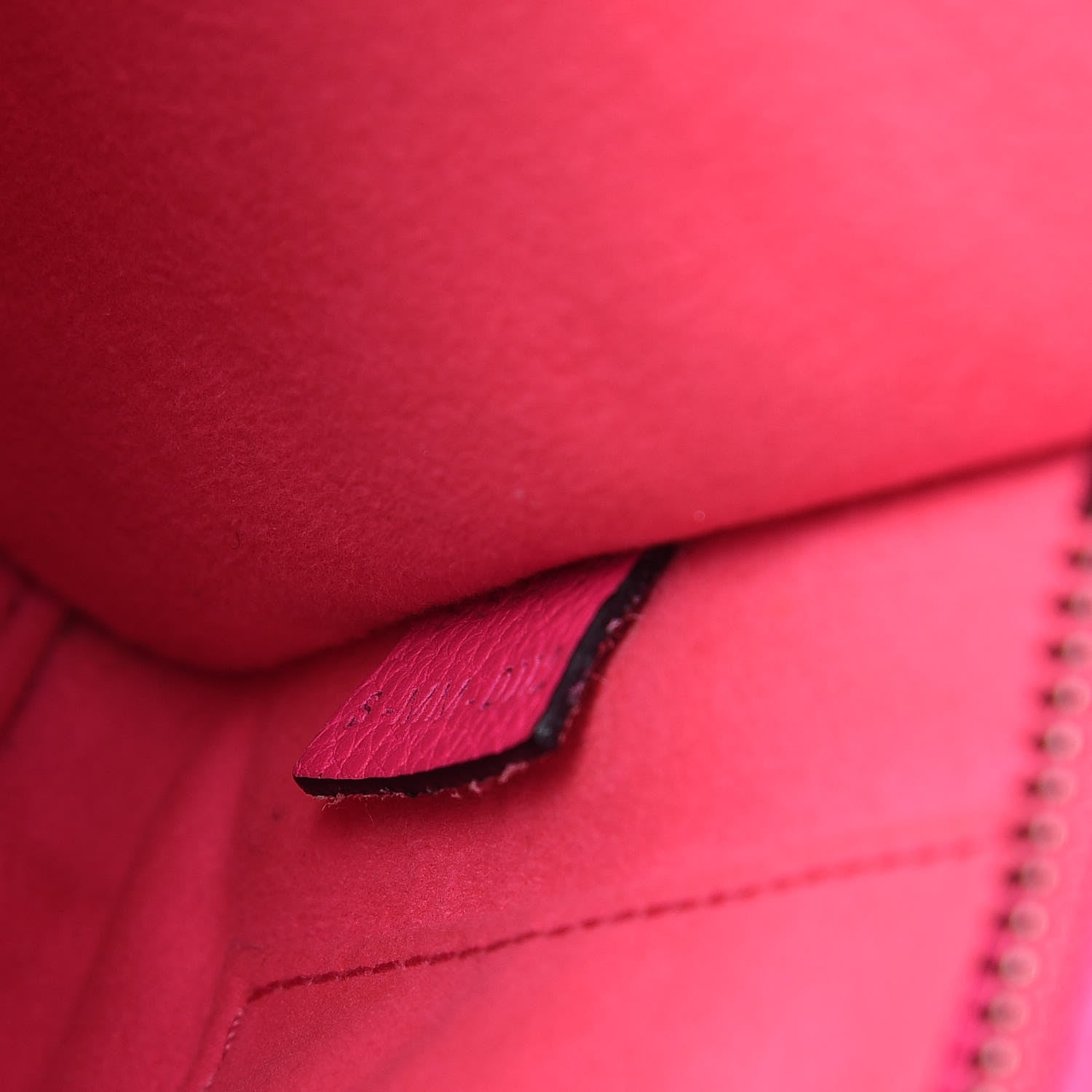 Celine Drummed Calfskin Nano Luggage Fluo Pink 7 of 10