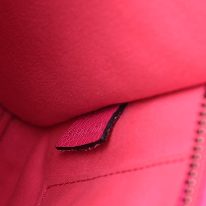 Celine Drummed Calfskin Nano Luggage Fluo Pink 7 of 10