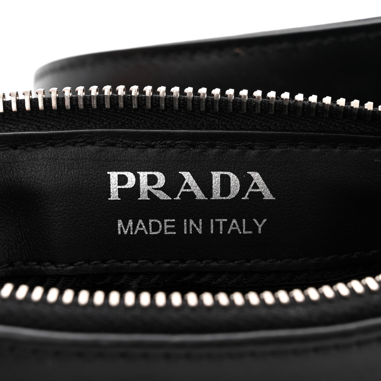 Prada Soft Calfskin Impunture Diagramme Belt Bag Black 6 of 10