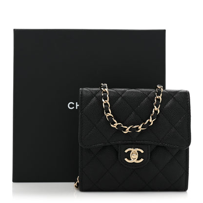 Chanel Caviar Quilted Clutch With Chain Bag Black 12 of 12