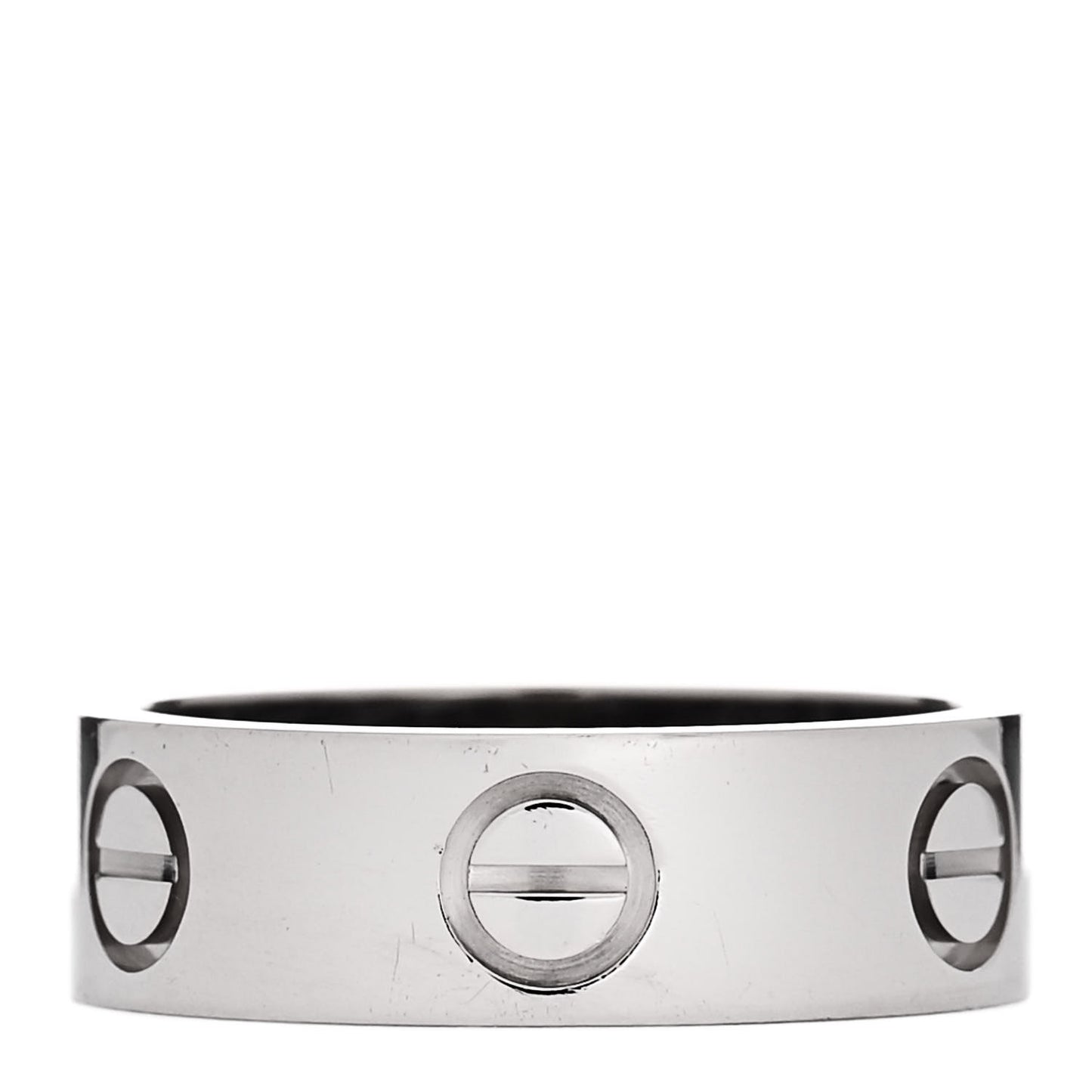 18K White Gold 5.5mm LOVE Ring 49 4.75