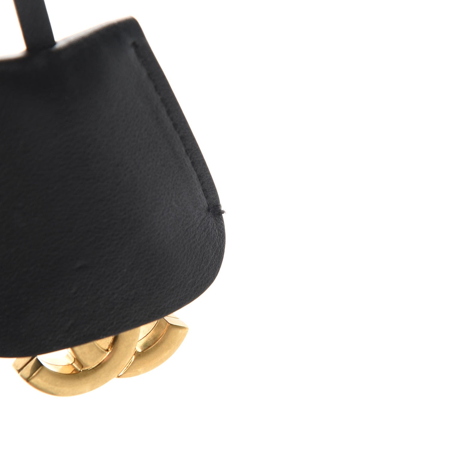 Chanel Caviar Quilted Small CC Filigree Vanity Case Navy Black 11 of 12