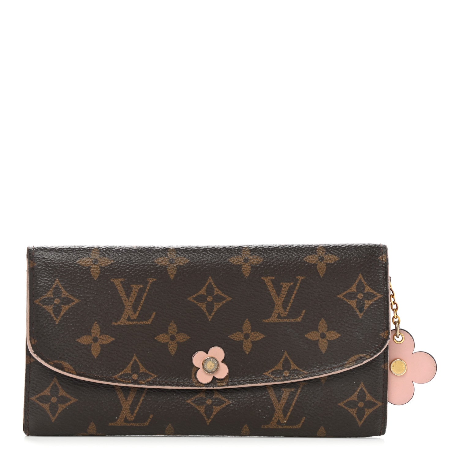 Louis Vuitton Monogram Bloom Flower Emilie Wallet Fuchsia 1 of 13