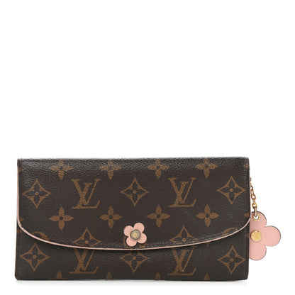 Louis Vuitton Monogram Bloom Flower Emilie Wallet Fuchsia 1 of 13