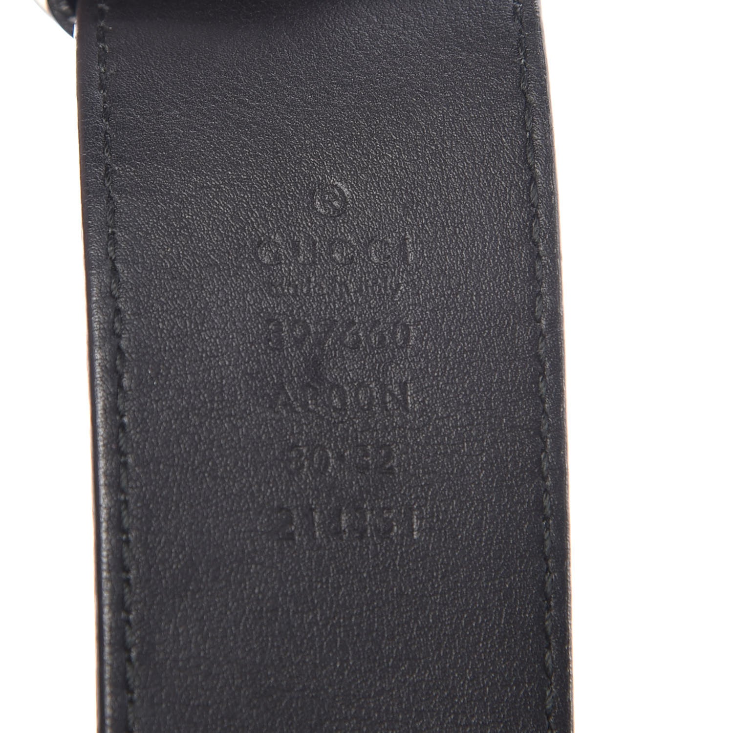Gucci Moon Calfskin Nickel Double G 40mm Belt 80 32 Black 4 of 7