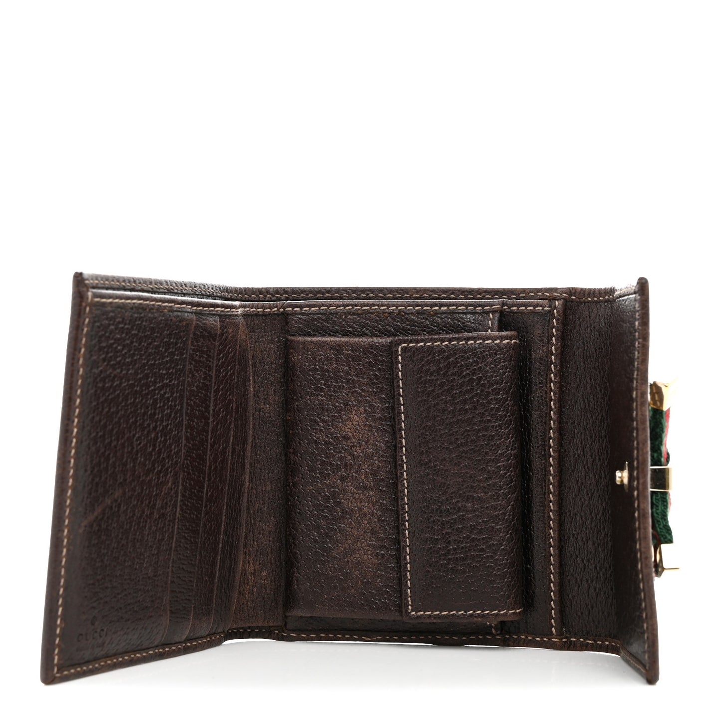 Monogram Princy Compact French Flap Wallet Brown