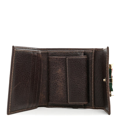 Gucci Monogram Princy Compact French Flap Wallet Brown 5 of 9