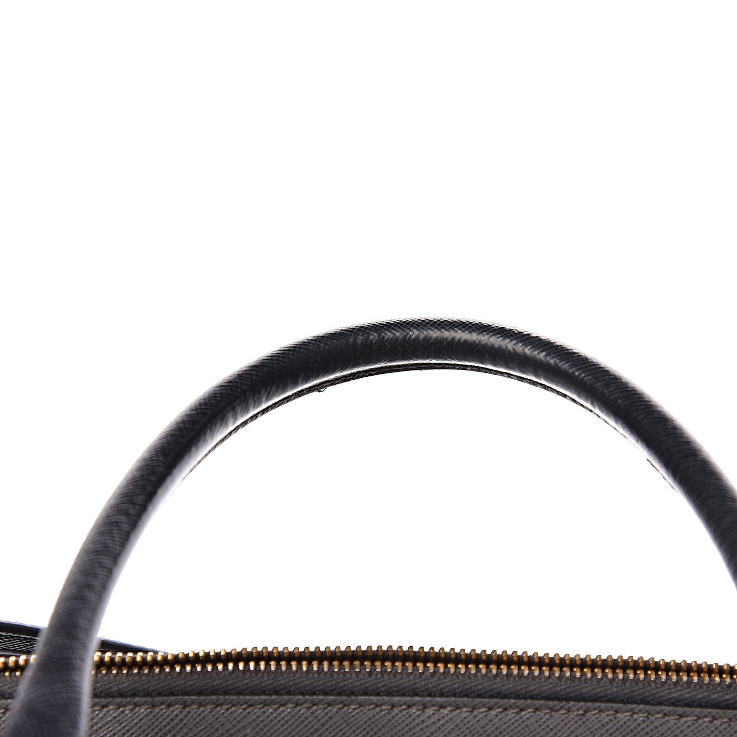 Prada Saffiano Lux Bi-Color Medium Tote Mercurio Black 20 of 21