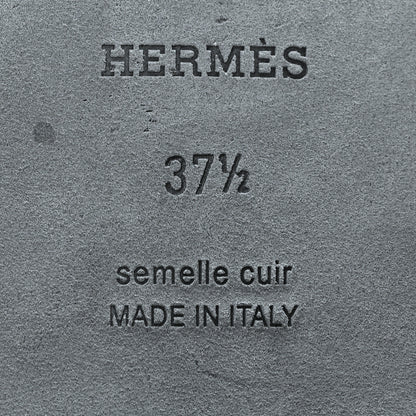 Hermes Suede Goatskin Crystal Oran Sandals 37.5 Violet Amethyste 7 of 9