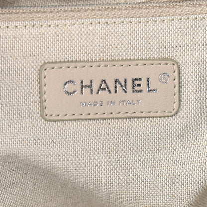 Chanel Mixed Fibers Small Deauville Tote Light Blue 6 of 10