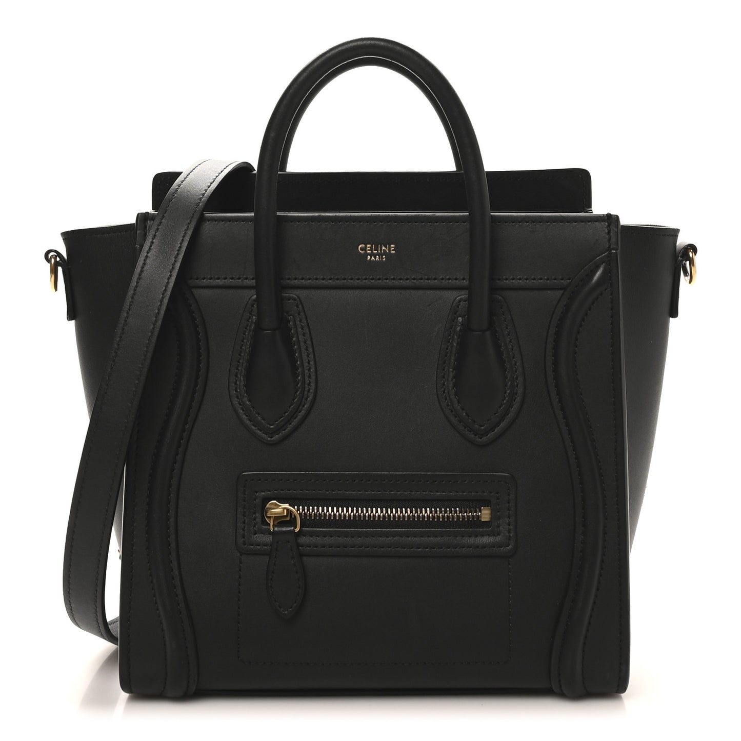 Smooth Calfskin Nano Luggage Black