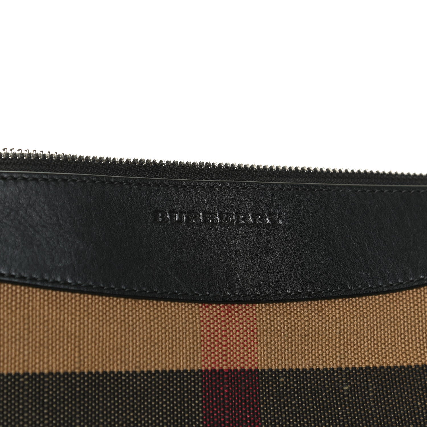 Burberry Mega Check Peyton Crossbody Clutch Bag Black 6 of 13