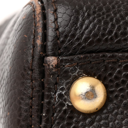 Chanel Caviar CC Stitched Medium Hobo Brown 12 of 16