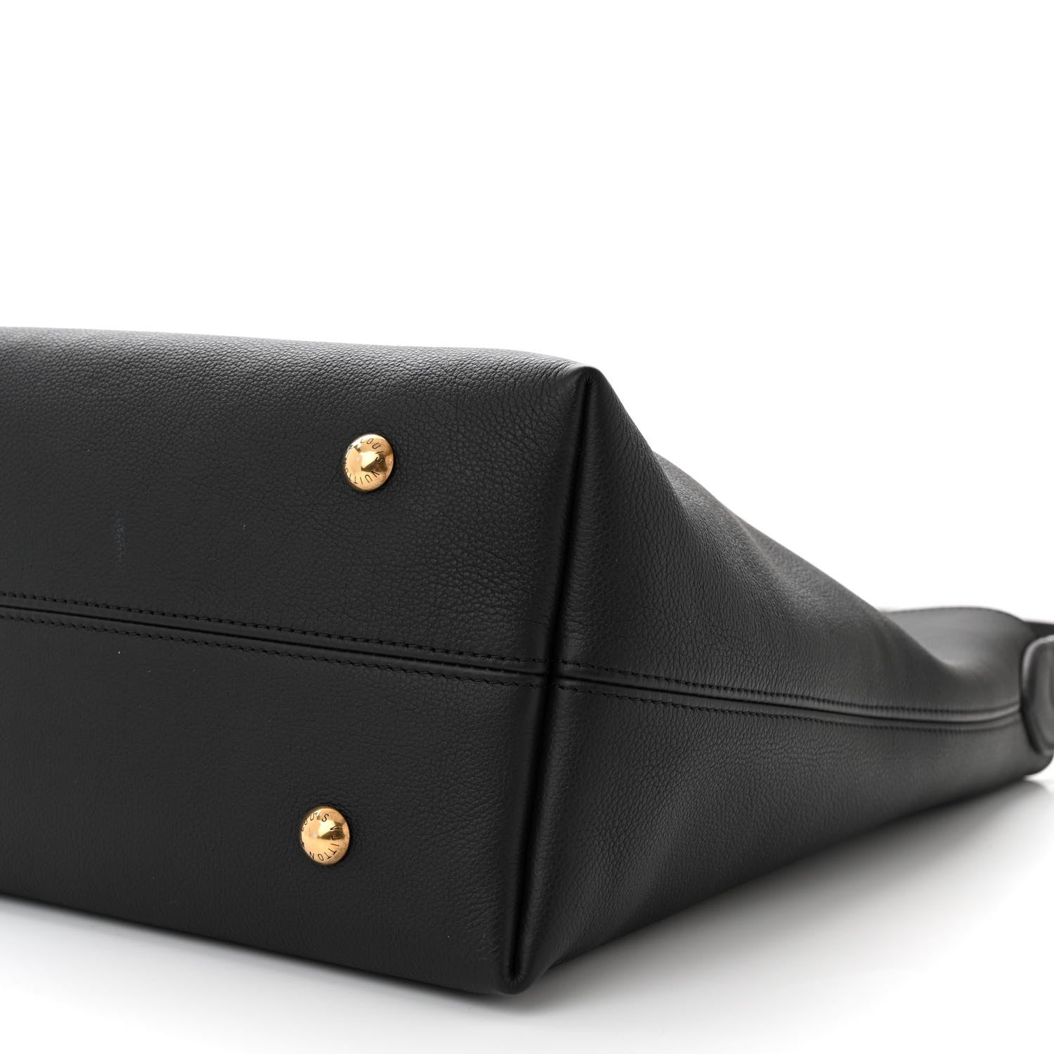 Louis Vuitton Grained Calfskin Low Key Hobo MM Black 10 of 11