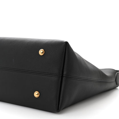 Louis Vuitton Grained Calfskin Low Key Hobo MM Black 10 of 11