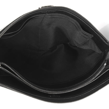Chanel Caviar Chevron Quilted Small Zipped Boy Pouch Black 7 of 8