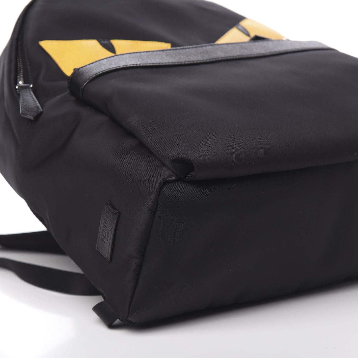 Nylon Vitello Elite Monster Eyes Rounded Backpack Black Yellow