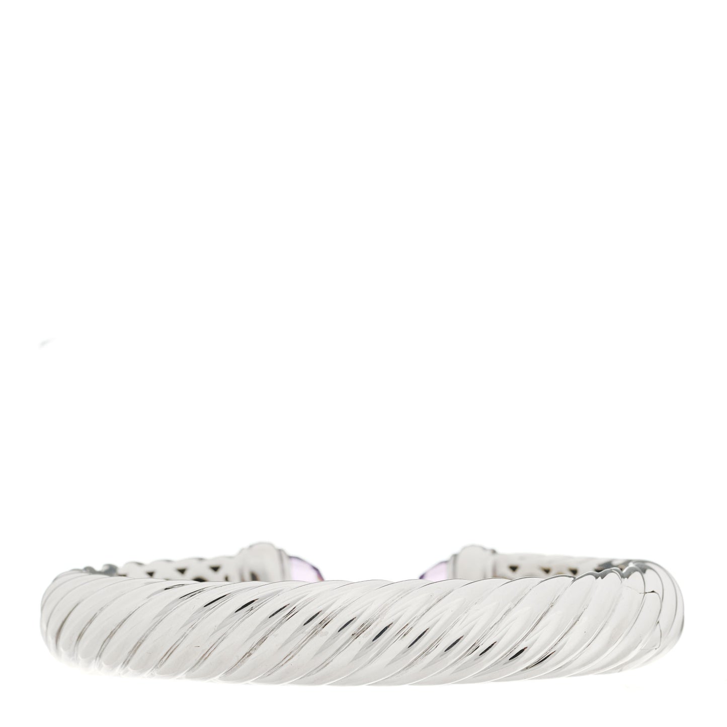 Sterling Silver Diamond Amethyst 10mm Waverly Bracelet