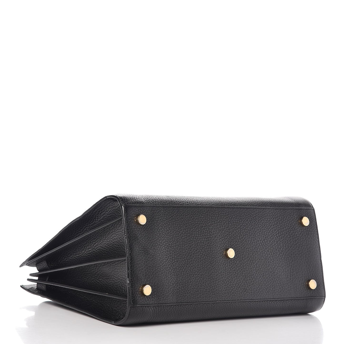 Grained Calfskin Large Sac De Jour Carryall Black