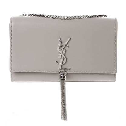Saint Laurent Smooth Calfskin Medium Classic Monogram Kate Tassel Satchel Souris 1 of 7