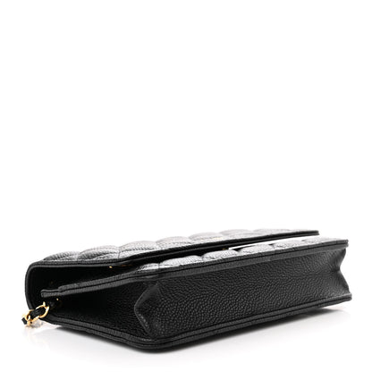 Chanel Caviar Quilted Wallet on Chain WOC Black 4 of 13