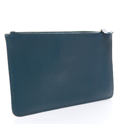 Fendi Vitello Crystal Tooth Monster Zip Pouch Oceano Multicolor 3 of 8