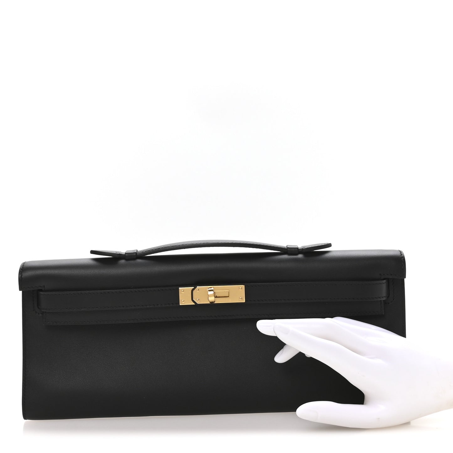 Swift Kelly Cut Clutch Pochette Black