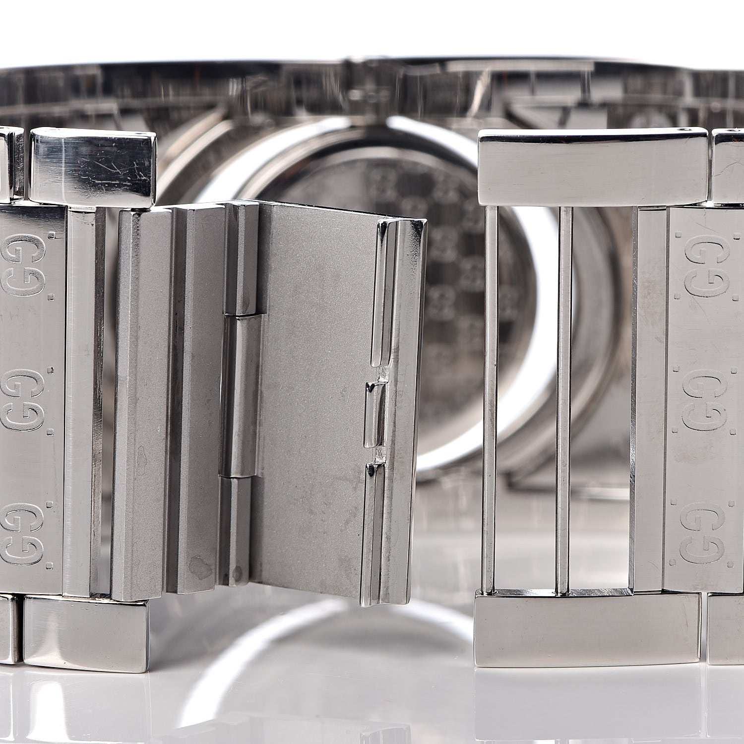 Gucci Stainless Steel Canvas Mother of Pearl 33mm Twirl Monogram Quartz Watch 10 of 11