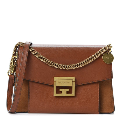Givenchy Goatskin Small GV3 Shoulder Bag Chestnut 1 of 8