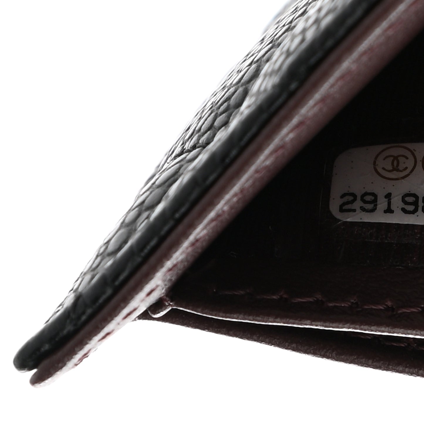 Caviar Quilted Compact Flap Wallet Black