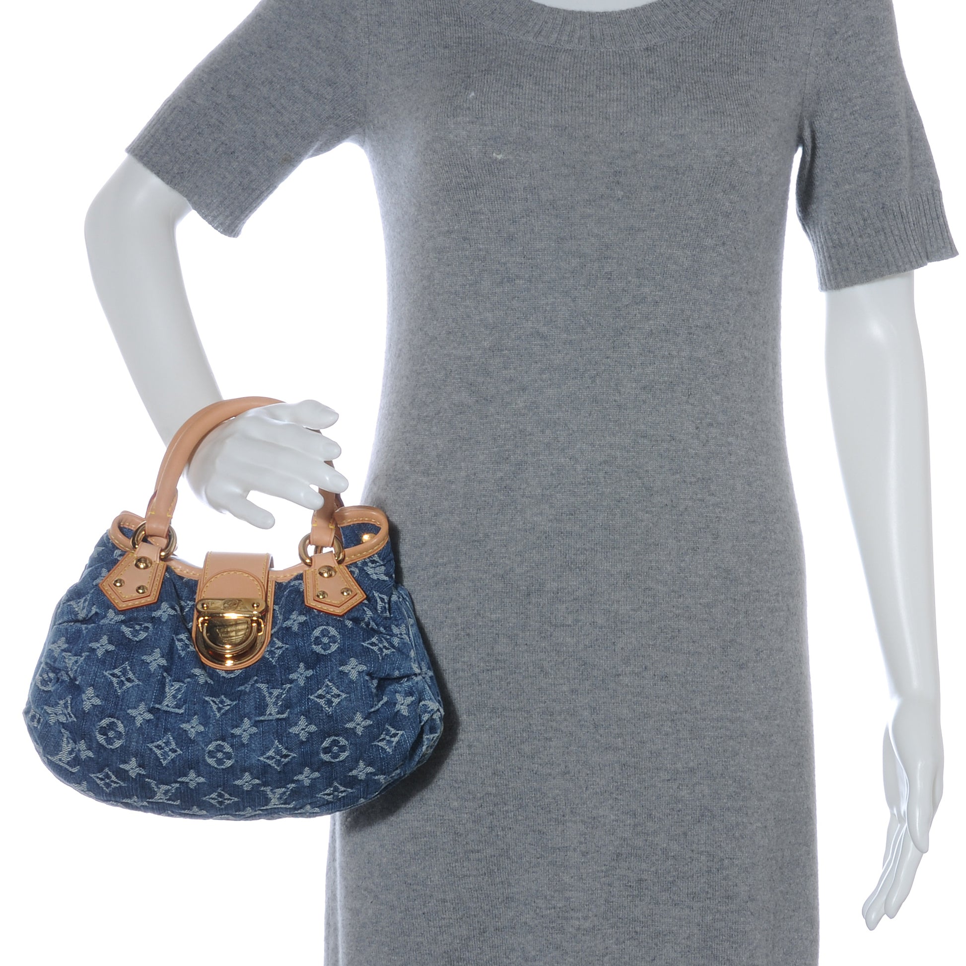 Louis Vuitton Denim Pleaty Blue 2 of 7