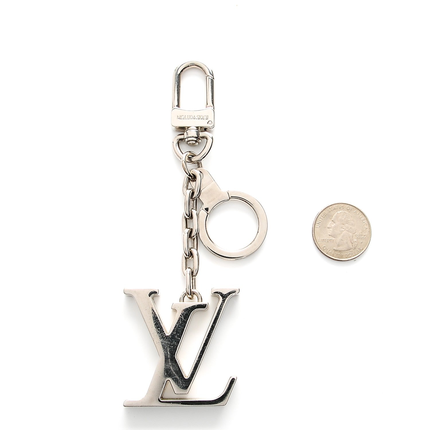 Louis Vuitton LV Initials Key Chain Holder Silver 2 of 5
