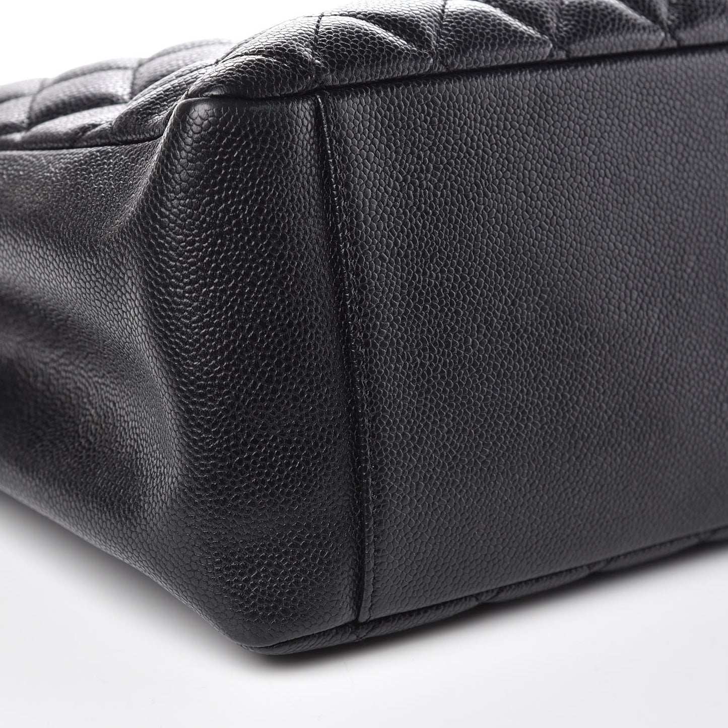 Caviar Quilted Grand Shopping Tote GST Black
