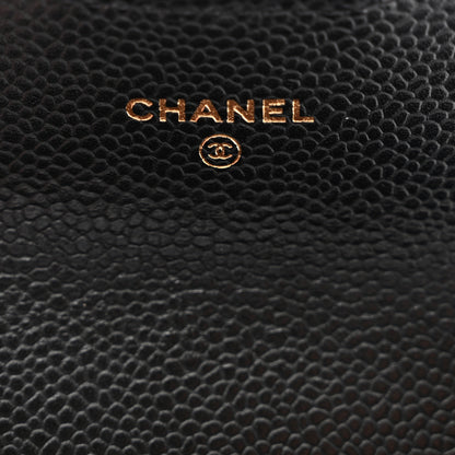 Chanel Caviar Quilted Flap Card Holder Wallet Black 6 of 9