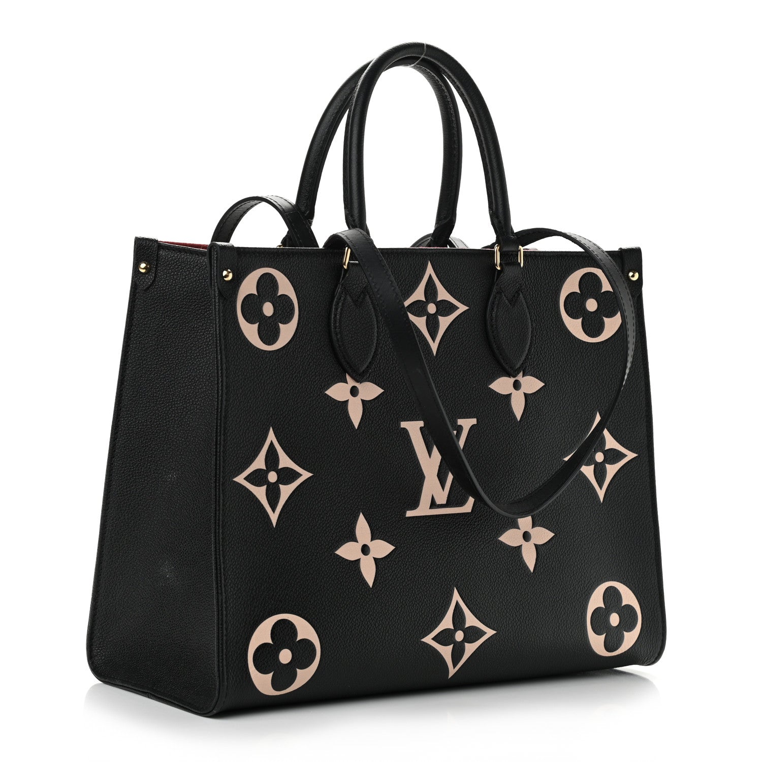 Louis Vuitton Empreinte Monogram Giant Onthego MM Black Beige 3 of 12