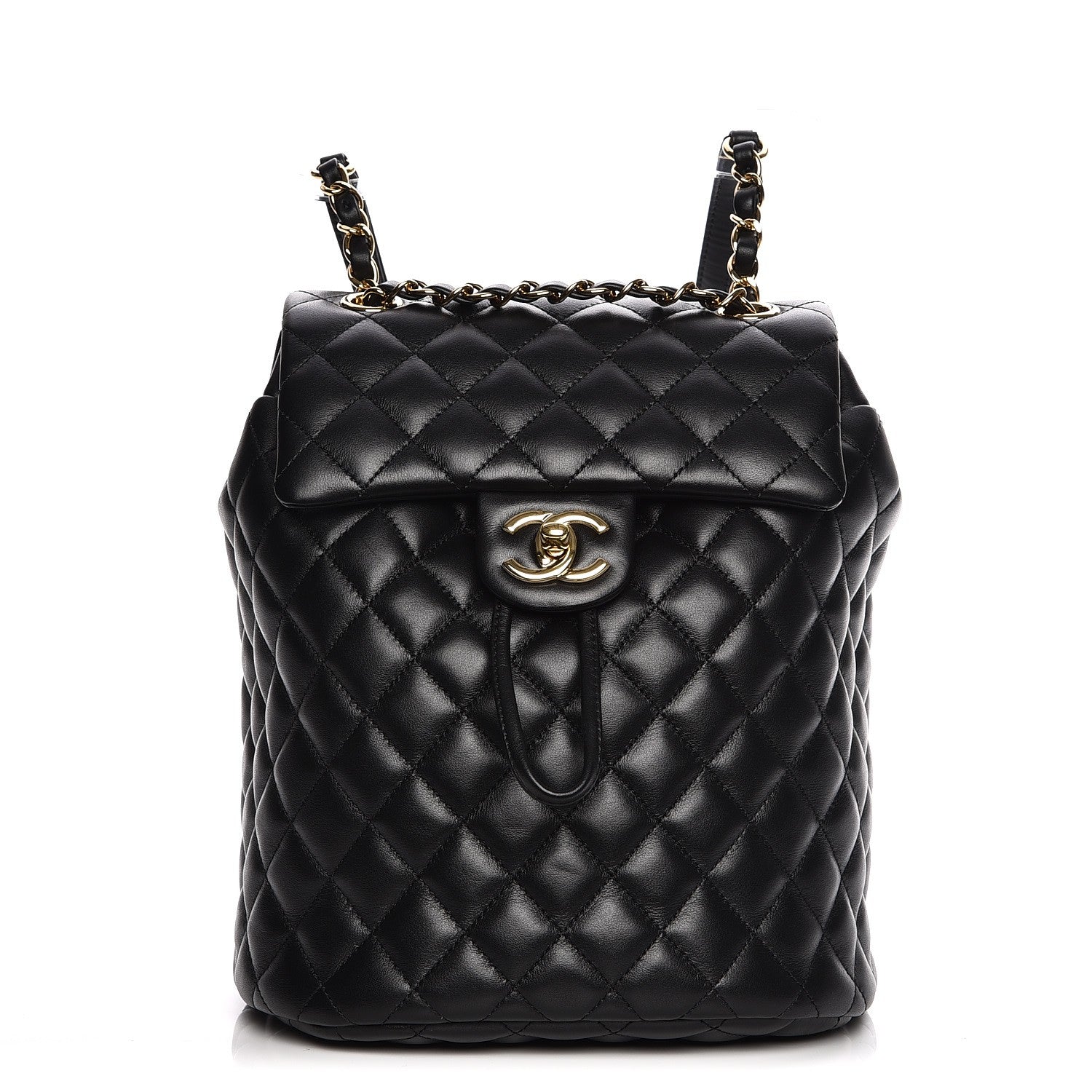 Chanel Calfskin Quilted Small Urban Spirit Backpack Black 1 of 7