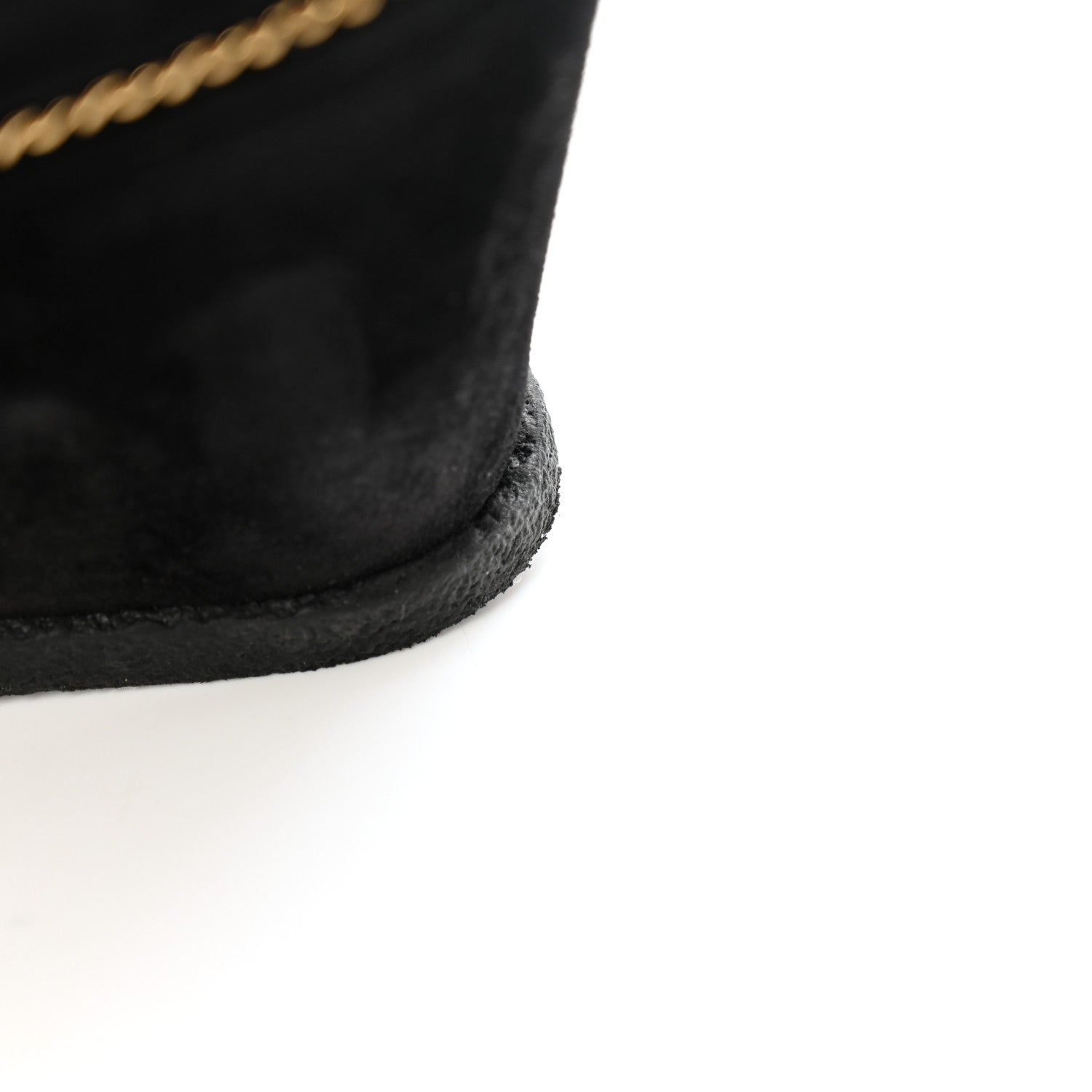 Chanel Suede Calfskin Chain Around High Boots 41 Black 10 of 13