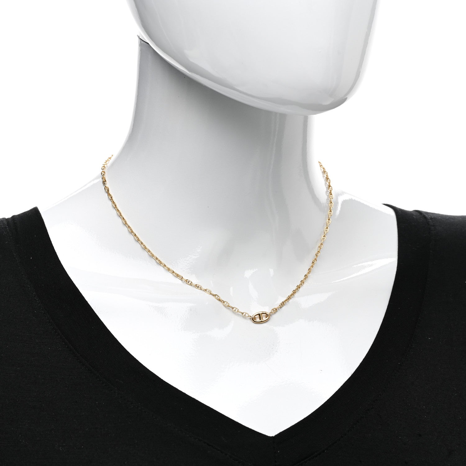 Hermes 18K Yellow Gold TPM Farandole Pendant Necklace 2 of 4
